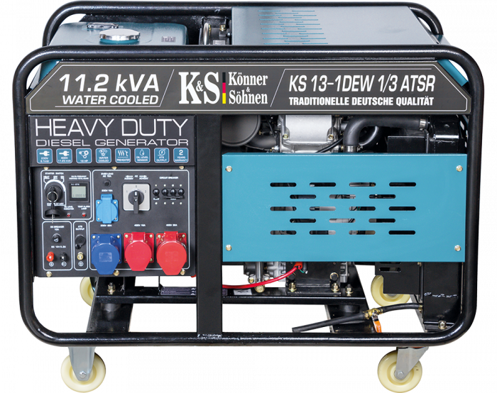 Generator de curent diesel Konner & Sohnen KS 13-1DEW 1/3 ATSR, 11.25kWA, Diesel, monofazat/trifazat, 18CP, ATSR [1]