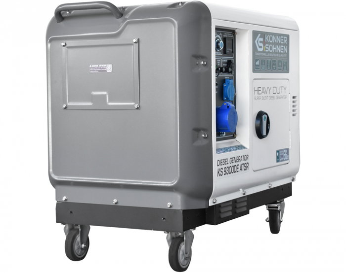 Generator de curent diesel Konner & Sohnen KS 9300DE ATSR SUPER SILENT, 230, max. 7.5kW, motor Diesel 18CP, insonorizat, EURO 5 [8]