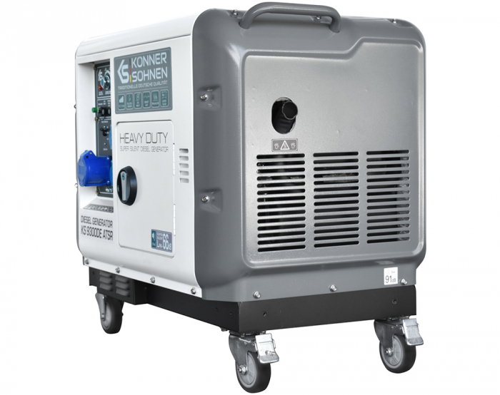 Generator de curent diesel Konner & Sohnen KS 9300DE ATSR SUPER SILENT, 230, max. 7.5kW, motor Diesel 18CP, insonorizat, EURO 5 [4]