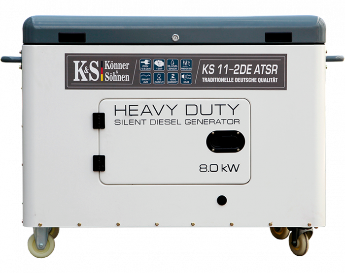 Generator de curent diesel Konner & Sohnen KS 11-2DE ATSR, 8kW, Diesel, monofazat, insonorizat, 15CP [1]