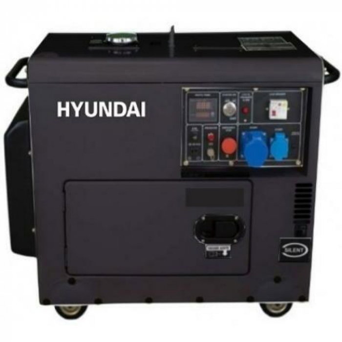 Generator de curent monofazat cu motor diesel Hyundai DHY-6001SE 5.0 kw insonorizat [1]