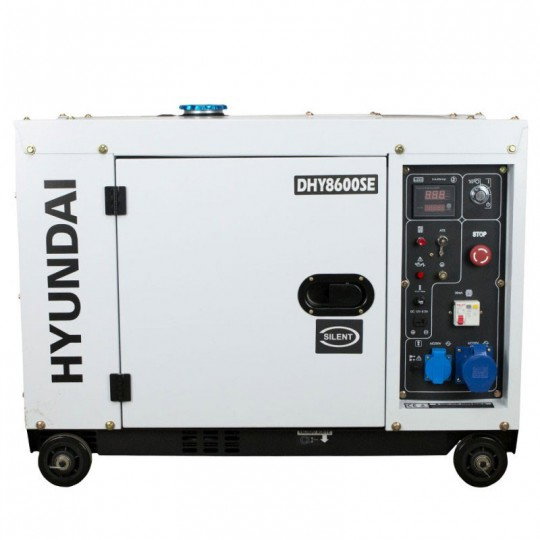 Generator de curent monofazat cu motor diesel HYUNDAI DHY8600SE insonorizat, 6,5 kVA [2]