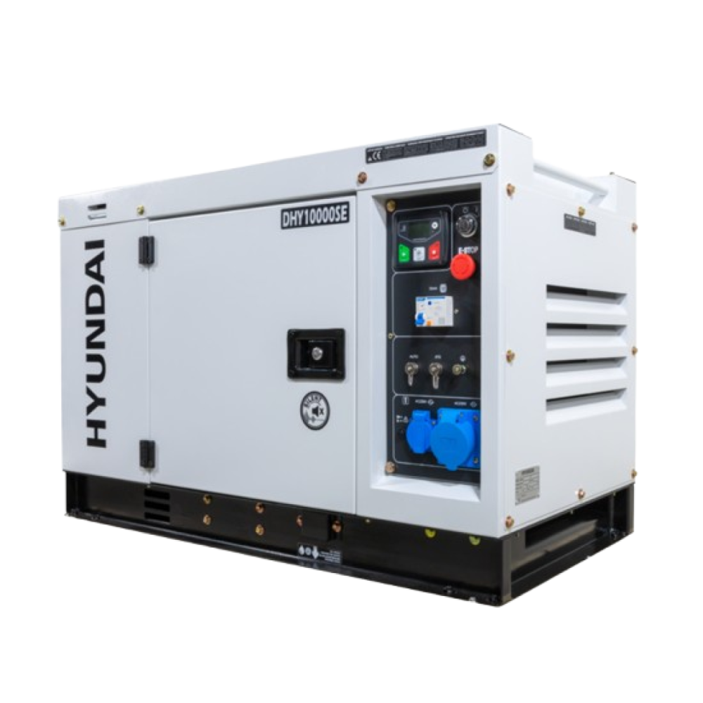 Generator de curent monofazat cu motor diesel Hyundai DHY-10000SE, insonorizat, 8.5 kW + ATS trifazat [2]