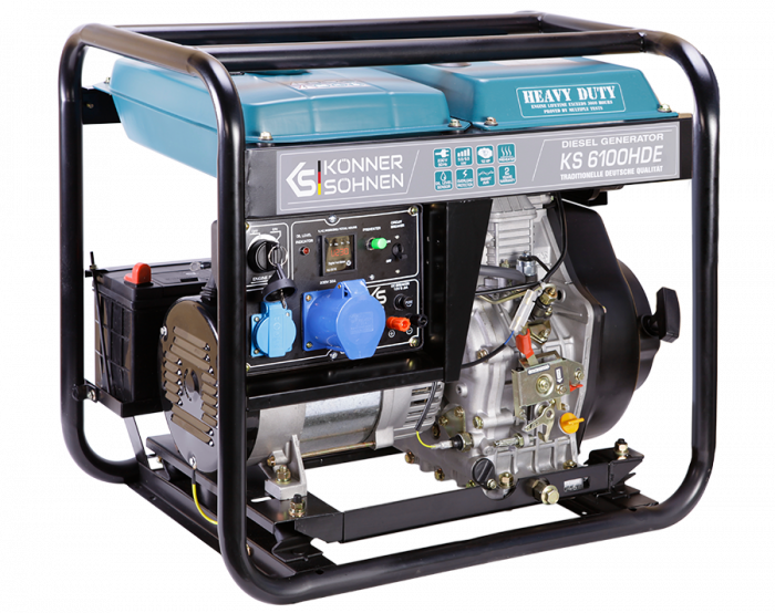 Generator de curent diesel Konner and Sohnen KS 6100HDE - 5.5 kW motor euro V [2]