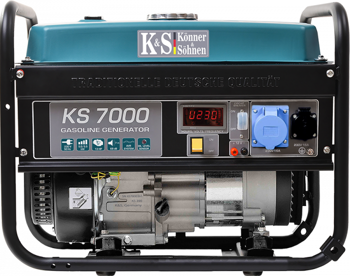 Generator de curent pe benzina Konner & Sohnen KS 7000, 5.5 kW, benzina, 13 CP, monofazat, AVR, bobinaj cupru [1]