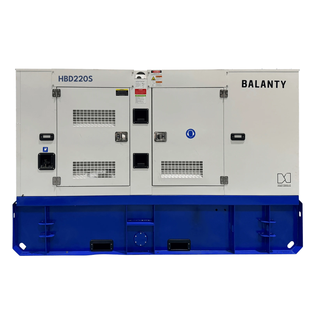 Generator de curent trifazat cu motor diesel Balanty by Hyundai HBD220S, 1500 RPM, insonorizat, rezervor 425 L, 176 kw, 200 KVA [3]