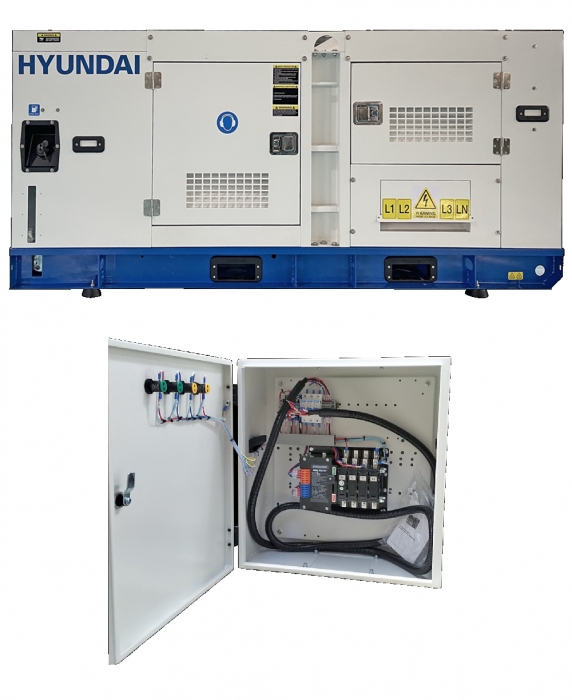 Generator de curent trifazat cu motor diesel HYUNDAI DHY40L, 35 kW + Automatizare [1]