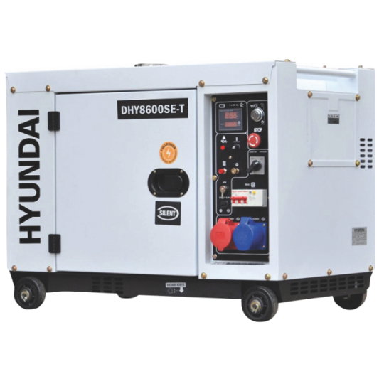 Generator de curent trifazat cu motor diesel HYUNDAI DHY8600SE-T ideal pentru invertoarele hibrid cu comanda pe 2 fire [2]