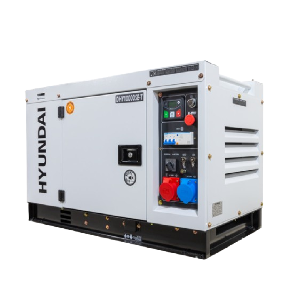 Generator de curent trifazat cu motor diesel Hyundai DHY-10000SE-T, insonorizat, 10.6 kVA + ATS trifazat [2]