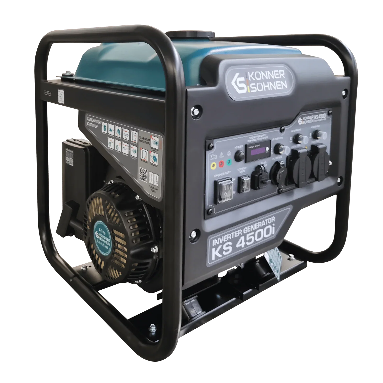 Generator digital inverter Konner & Sohnen KS 4500i 4.5kW, monofazat, benzina, bobinaj cupru [4]