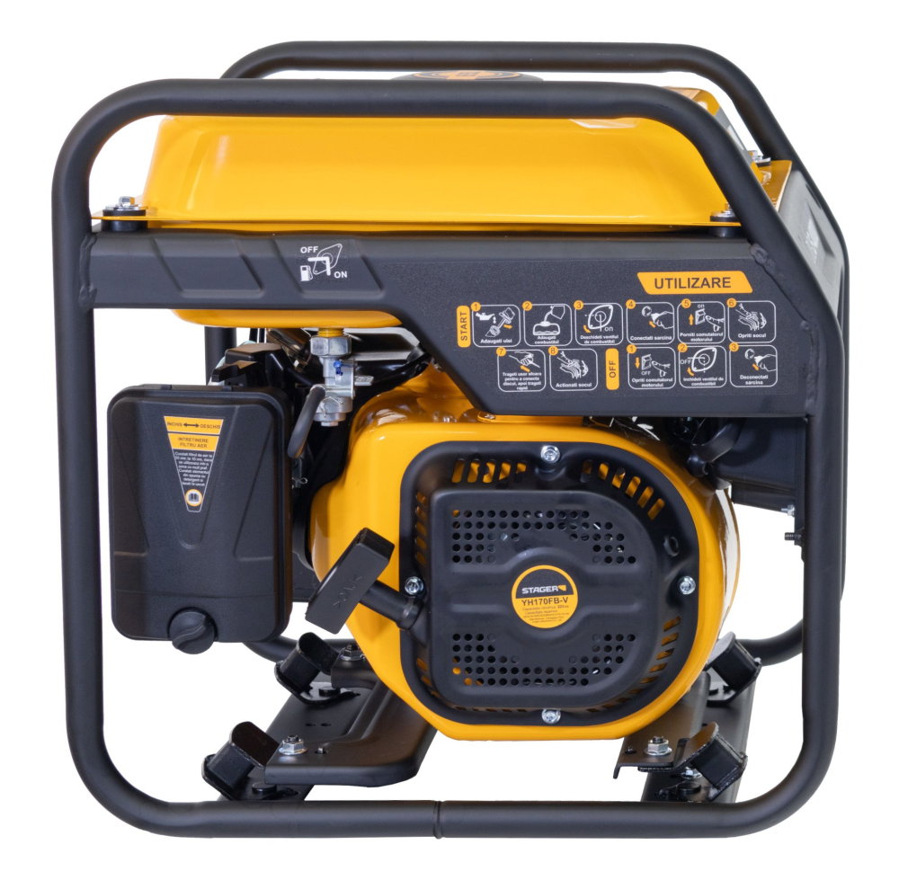 Generator digital invertor Stager DigiS 4000i G2 5160000002 4kW, monofazat, benzina, bobinaj cupru, mod eco [3]
