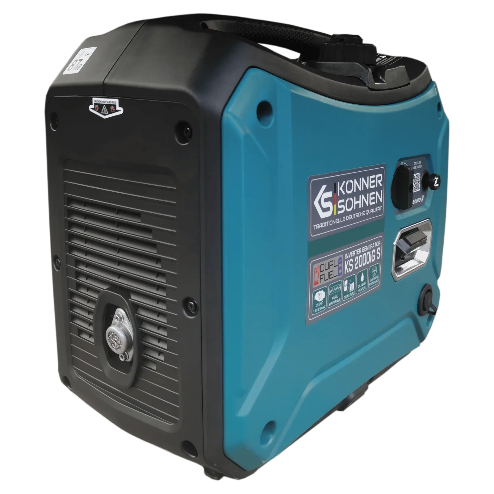 Generator digital monofazat Konner & Sohnen KS 2000iG S, 2 kW, benzina/GPL, 2.5CP, silentios [5]