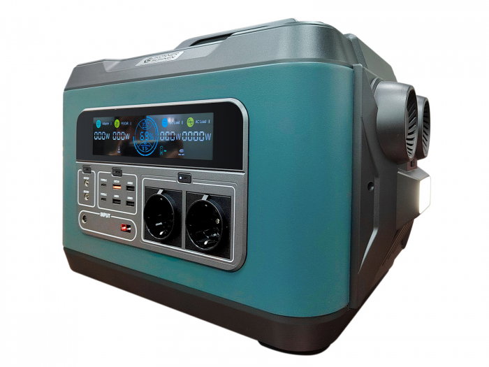 Statie de alimentare portabila KS 3000PS-FC, 6000 W putere maxima, 3000 W putere nominala., 3200 Wh, 125 Аh, 25.6 V, 2 x Schuko 230 V [3]