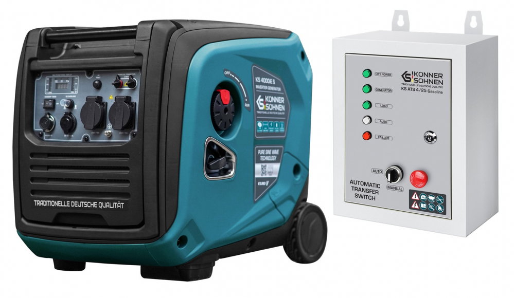 Generator digital monofazat Konner & Sohnen KS 4000iE S ATSR, 4.0 kW, benzina, 7.5CP, silentios + ATS [1]