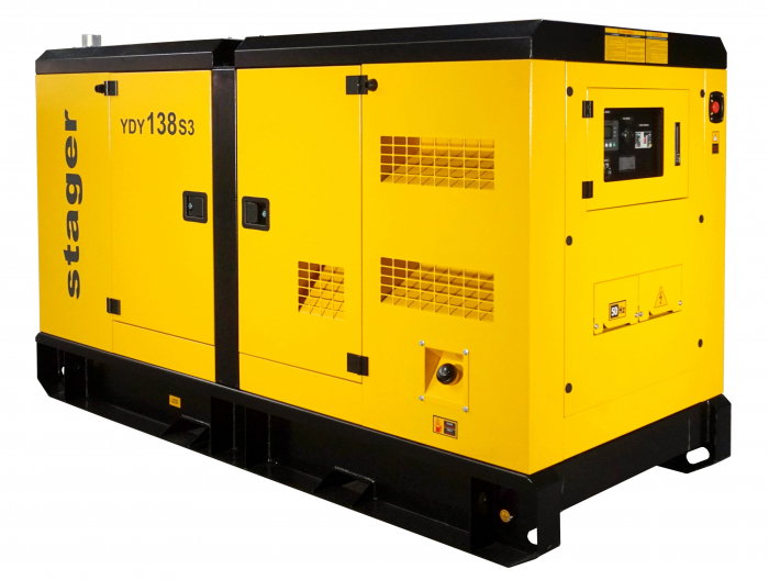 Generator insonorizat diesel Stager YDY138S3 1158000138S3, trifazat 125kVA, 180A, 1500rpm [1]