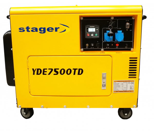 Generator insonorizat Stager YDE7500TD, diesel, monofazat [1]
