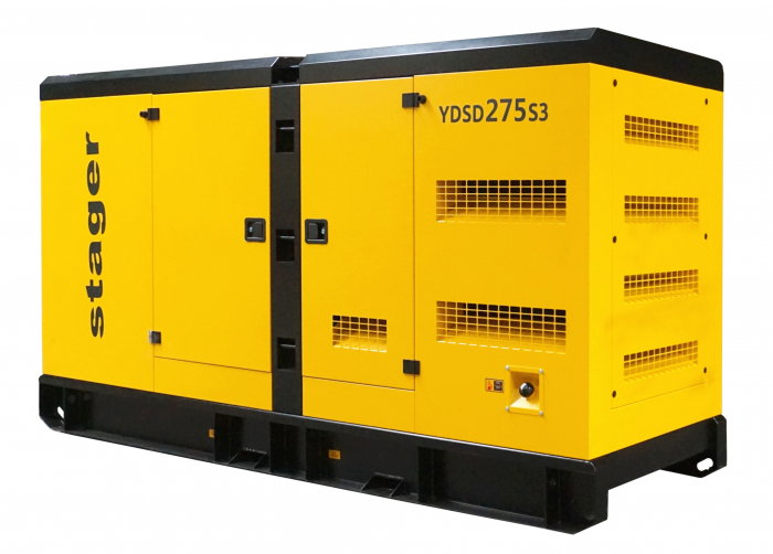 Generator insonorizat Stager YDSD275S3 115800YDSD275S3  diesel trifazat 220kW, 361A, 1500rpm [1]