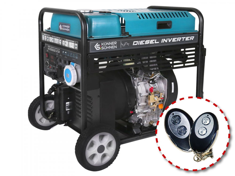 Generator inverter diesel Koenner & Soehnen KS 9500iDЕ ATSR , 10 kw, pornire electrica, telecomanda [1]