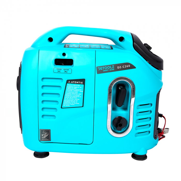 Generator digital monofazat Detoolz DZ-C260 invertor,  benzina 1.1 kW, port 12 V, pentru camping, rulote si autorulote [7]