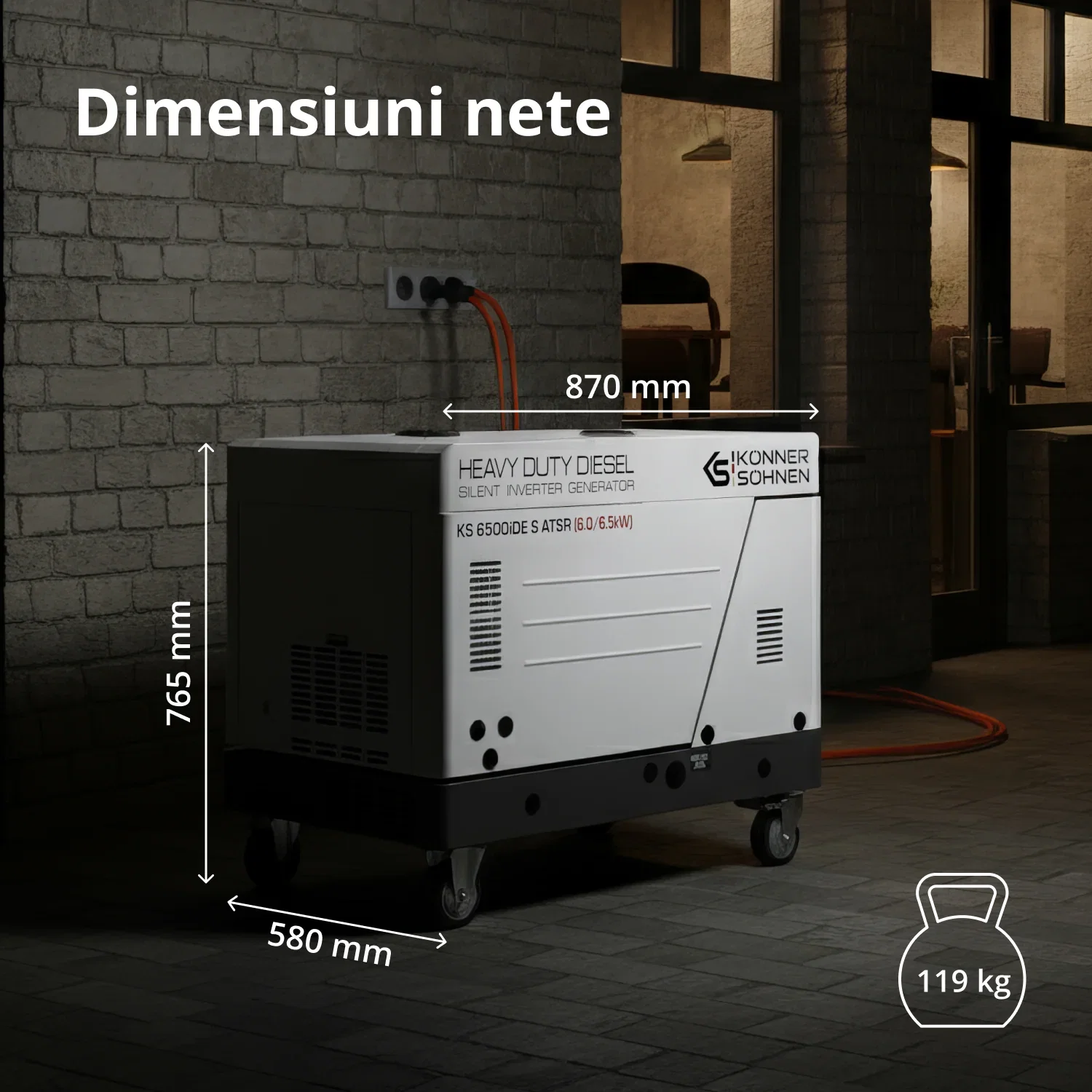 Generator invertor diesel în carcasă insonorizată Konner & Sohnen KS 6500iDE S ATSR [18]