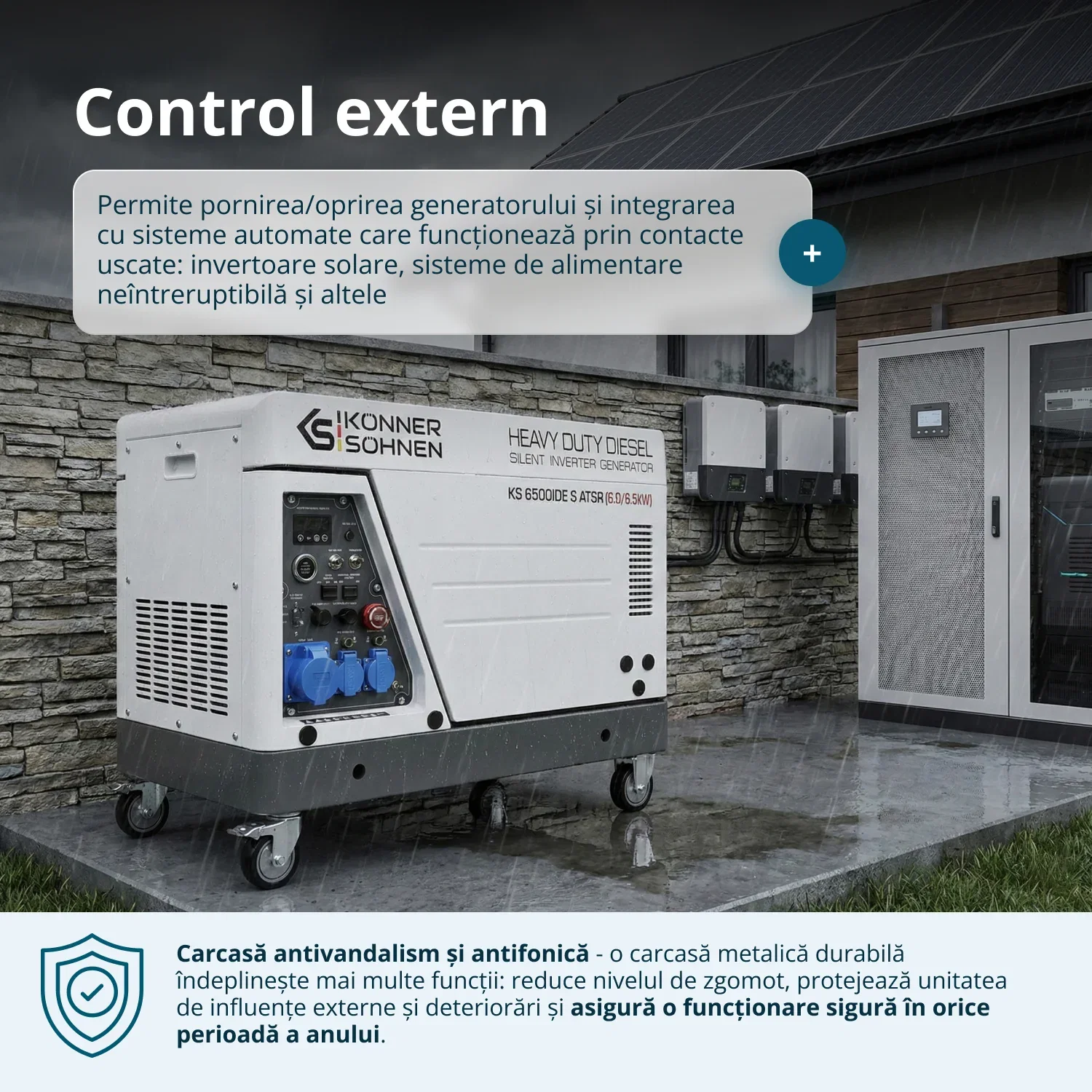 Generator invertor diesel în carcasă insonorizată Konner & Sohnen KS 6500iDE S ATSR [13]