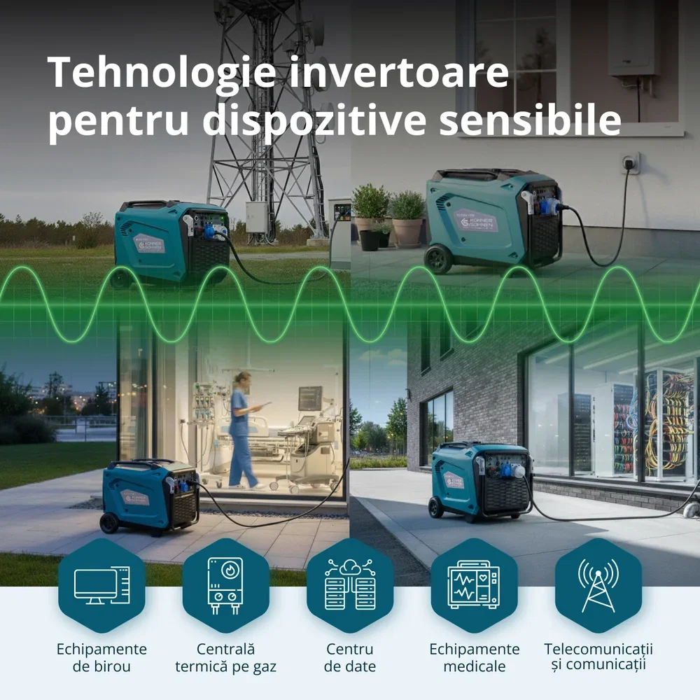 Generator invertor Konner & Sohnen KS 9500iE S ATSR 9 kW cu telecomanda si conector ATS [6]