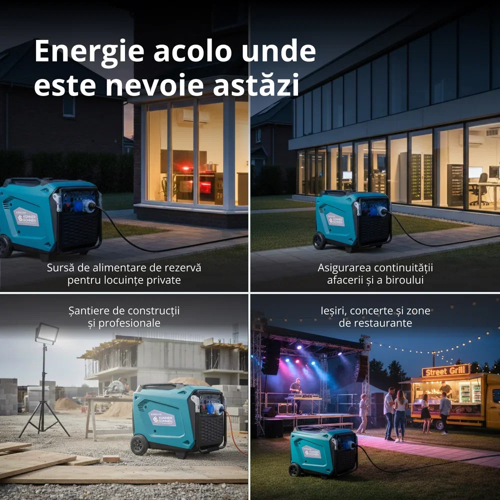 Generator invertor Konner & Sohnen KS 9500iE S ATSR 9 kW cu telecomanda si conector ATS [5]