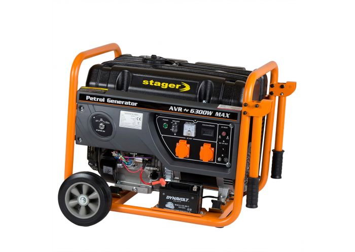 Generator Stager GG 7300EW 4500017300  open-frame 5.8kW, monofazat, benzina, pornire electrica [7]