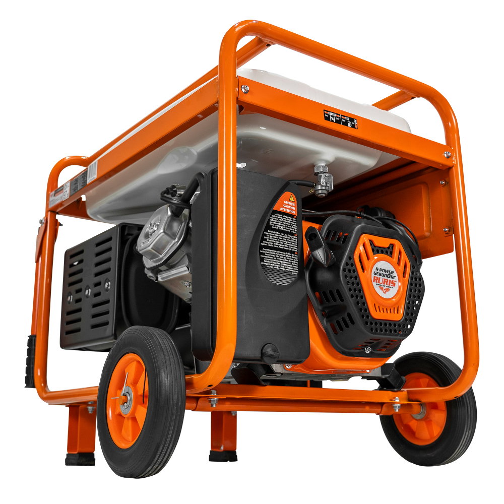 Generator open frame Ruris R-Power GE 8000RC, 15 CP, 7.5 kW, monofazat, benzina, pornire electrica, bobinaj cupru 100%, telecomanda [5]
