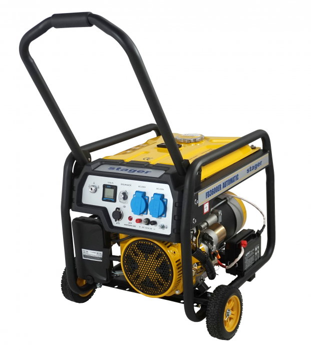 Generator open frame Stager FD 3600ER Automatic 5160013600 3 kW, monofazat, benzina, pornire electrica, bobinaj cupru 100%, telecomanda, conector ATS [1]