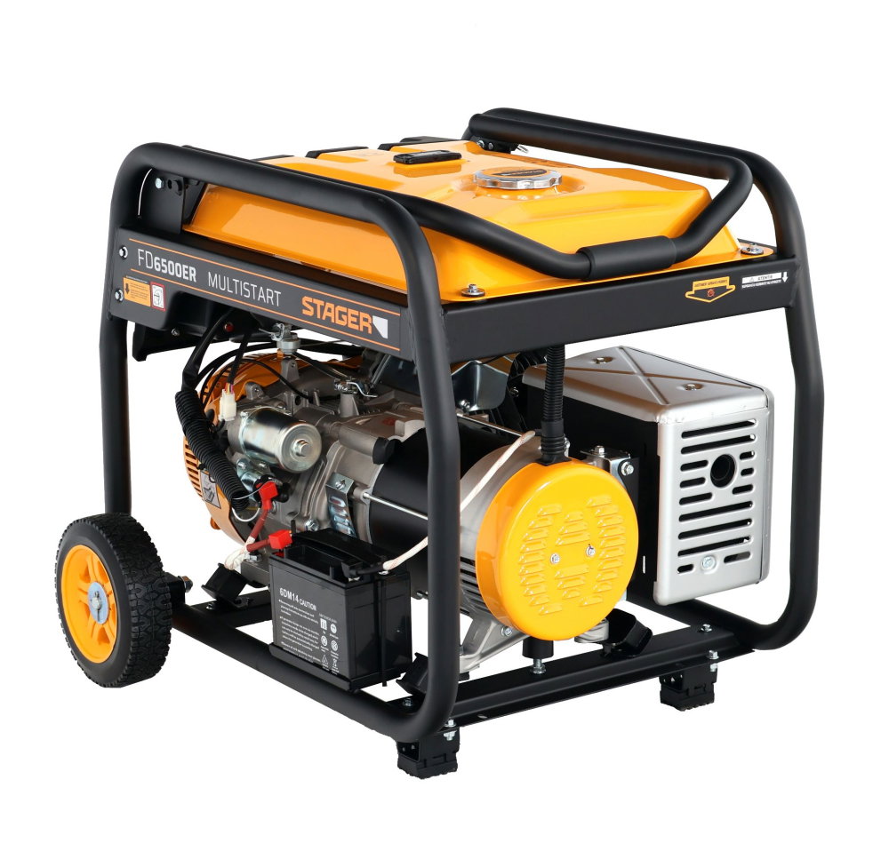 Generator open frame Stager FD 6500ER Automatic G2 5160026500 5.5 kW, monofazat, benzina, pornire electrica, bobinaj cupru 100%, telecomanda, conector ATS, conector invertor solar [4]