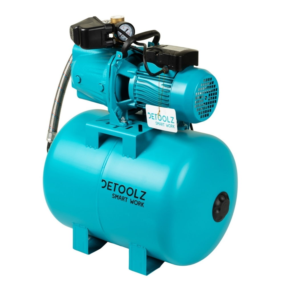 Hidrofor Detoolz 0.9 kW, debit maxim 3300l/h, inaltime maxima pompare 45m, corp pompa fonta, butelie 50L [3]