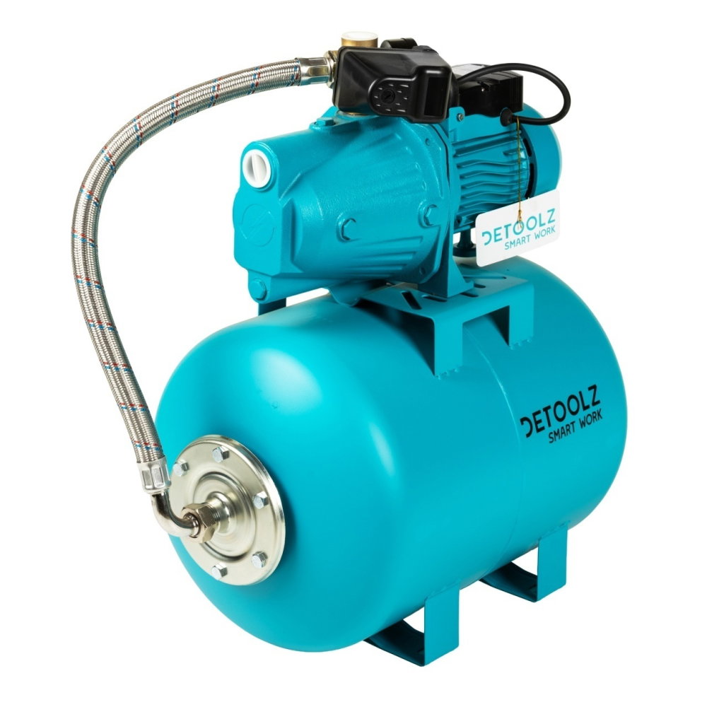Hidrofor Detoolz 0.9 kW, debit maxim 3300l/h, inaltime maxima pompare 45m, corp pompa fonta, butelie 50L [8]