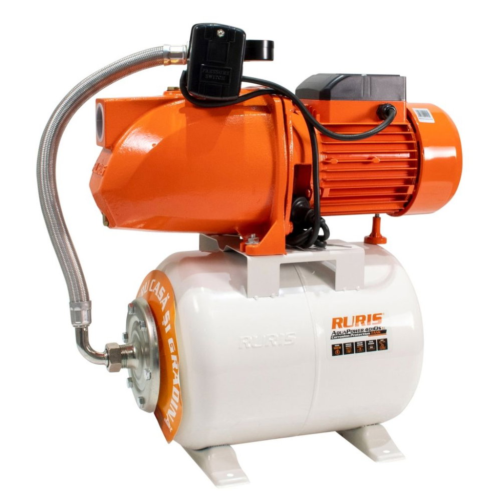 Hidrofor RURIS AquaPower 4010S, 1800W, rezervor 24L, debit 60 l/min, refulare 70 m [1]