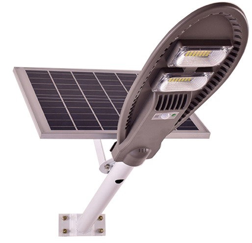 Corp iluminat stradal LED 60 W cu panou solar, acumulator si telecomanda [1]