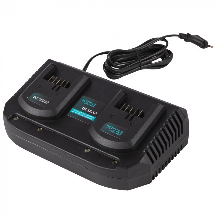 Incarcator Detoolz DZ-SE207 2 acumulatori 18V incarcare 3.5A/ora [3]