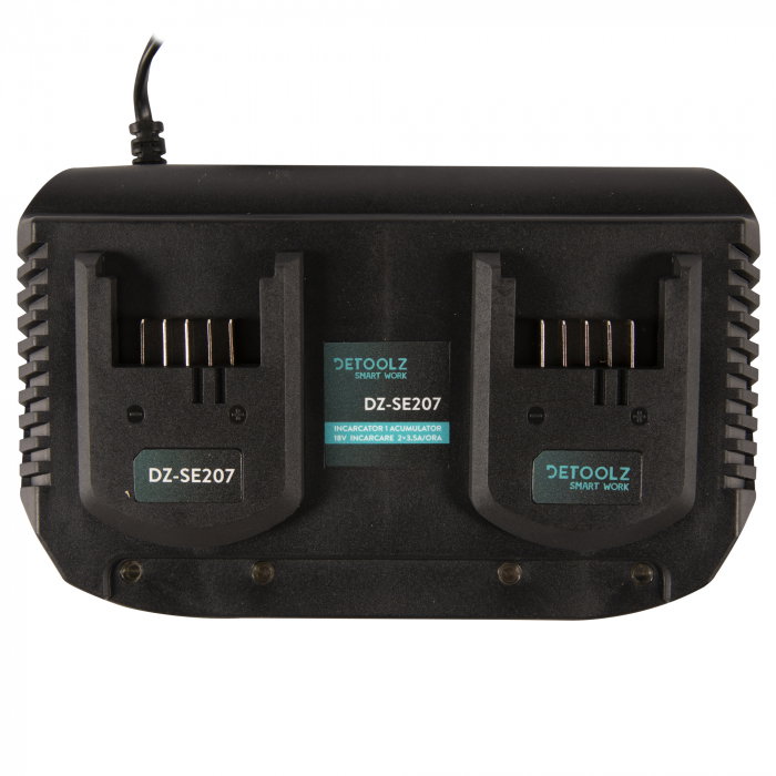 Incarcator Detoolz DZ-SE207 2 acumulatori 18V incarcare 3.5A/ora [5]