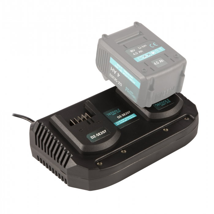Incarcator Detoolz DZ-SE207 2 acumulatori 18V incarcare 3.5A/ora [1]