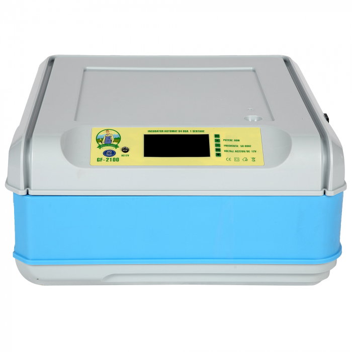 Incubator automat Micul Fermier GF-2100 64 oua 1 sertar, alimentare 220V si 12V [3]