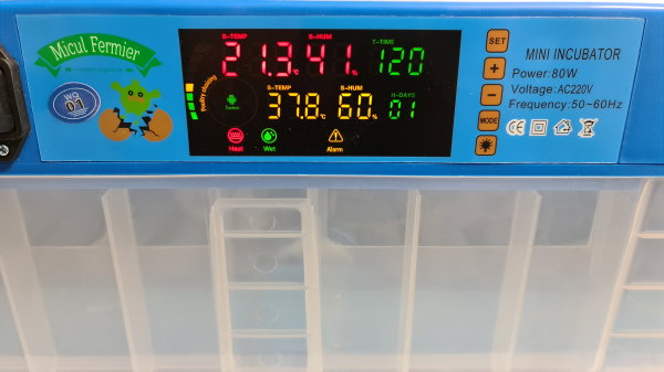 Incubator automat Micul Fermier cu 2 etaje 128 oua gaina GF-1509 [7]