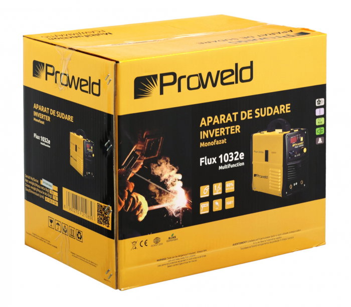Invertor sudura MIG-MAG/MMA Proweld FLUX 1032e, 140A, 60% sarma 0.6-1.00 mm, electrod 1.6-3.2 [7]
