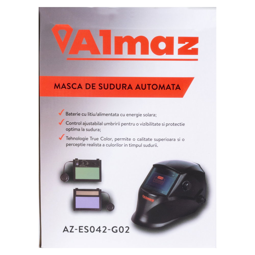 Masca de sudura Almaz, automata, fereastra 100x50mm, 4 senzori, sudura, taiere, polizare [2]