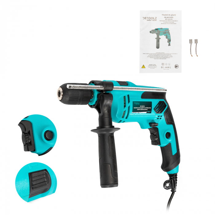 Masina de gaurit cu percutie Detoolz  600W (bormasina) [1]