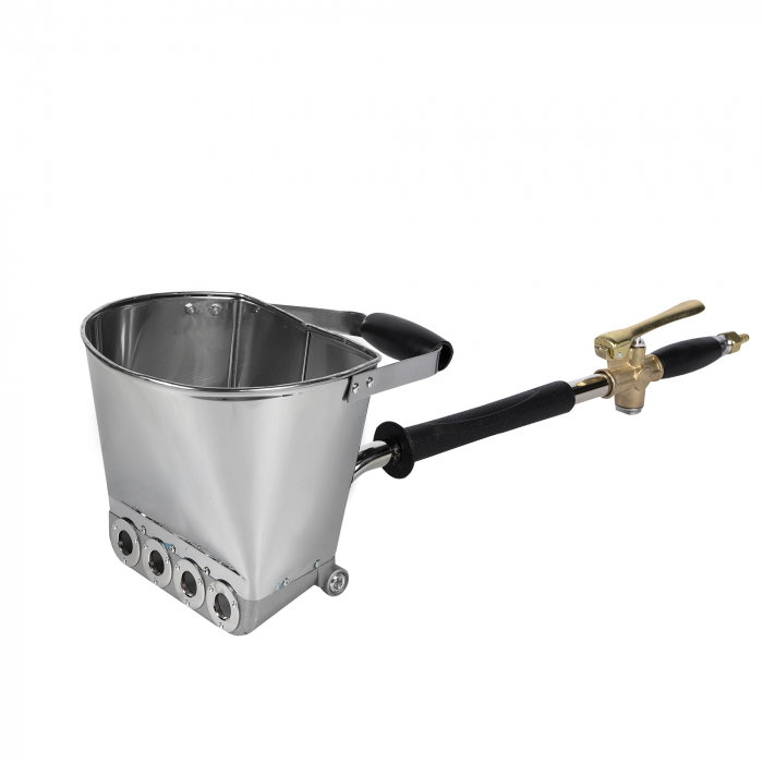 Stager HM3100V-10 compresor aer, 100L, 10bar, 356L/min, monofazat cu masina de tencuit pneumatica Detoolz si furtun 20 m [3]