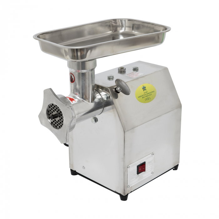 Masina de tocat carne electrica din inox Profesionala Micul Fermier GF-0407 800W bobinaj cupru 150kg/h [1]