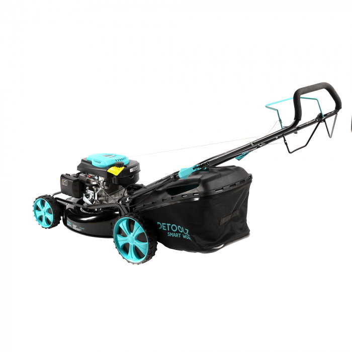 Masina de tuns gazon Detoolz DZ-M107, benzina, autopropulsie, 54cm, 70L [4]