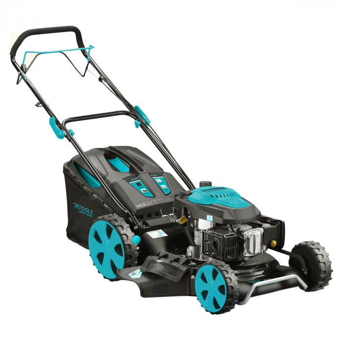 Masina de tuns gazon Detoolz DZ-M107, benzina, autopropulsie, 54cm, 70L [1]