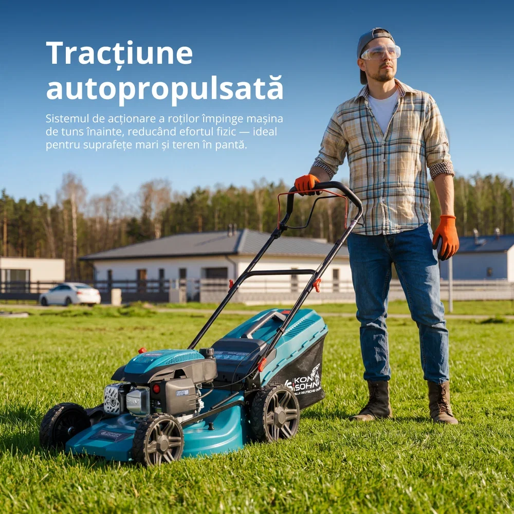 Mașină de tuns gazon Könner & Söhnen KS 51LMG-SP, autopropulsată, 51 cm, 4.5 CP, 170 cc [2]