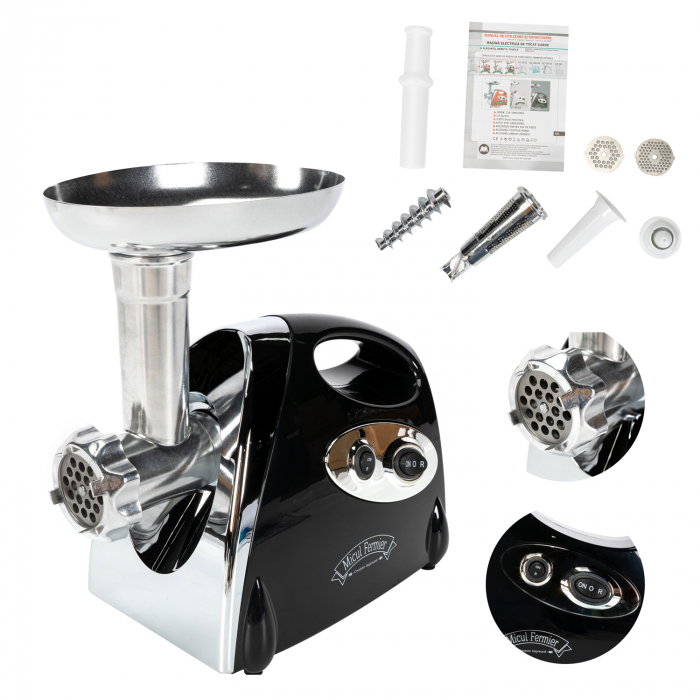 Masina electrica de tocat carne NEAGRA 1200W JIA [1]