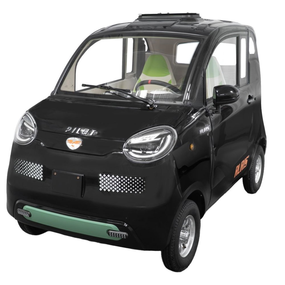 Mașină electrică RURIS PILOT GT500N Neagră, 2000W, baterie 72V 58Ah, autonomie până la 70 km, 2 locuri [1]